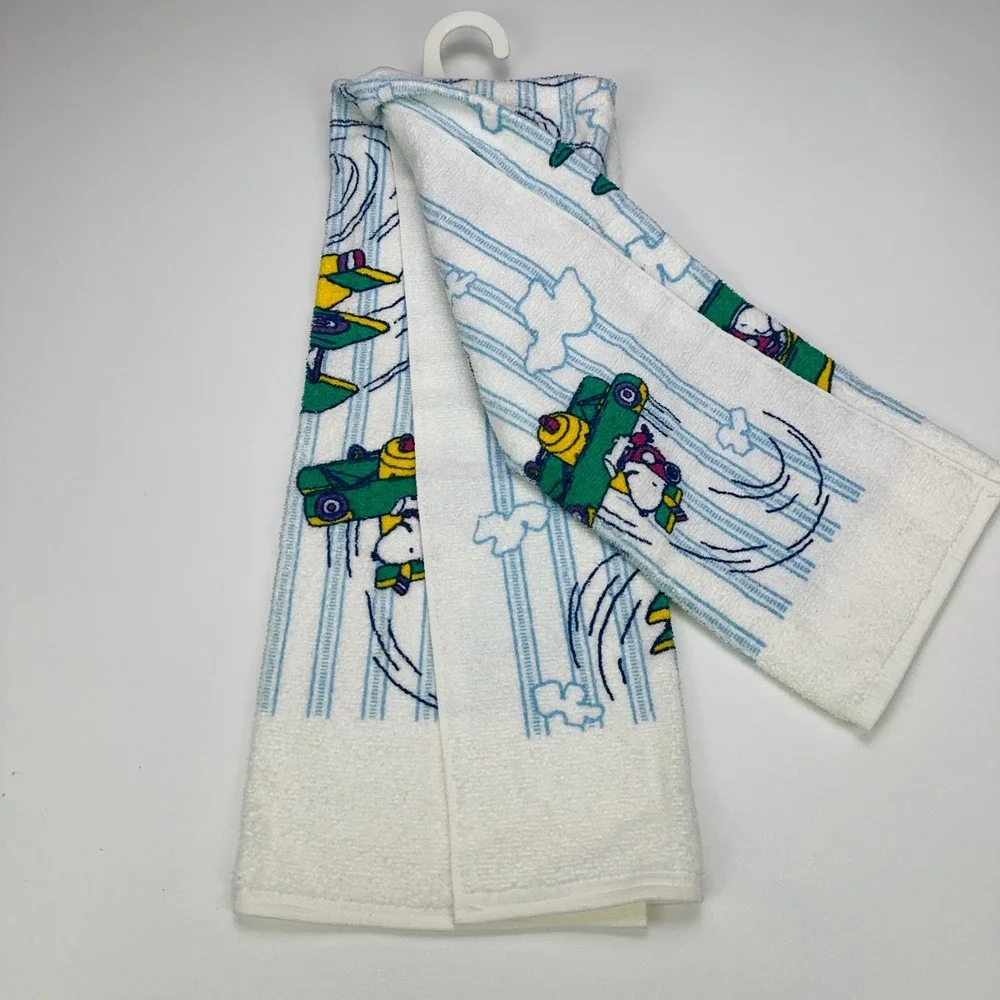 Vintage Peanuts Snoopy Charlie Brown Bath Buddies 2pc Towel Washcloth Set NEW